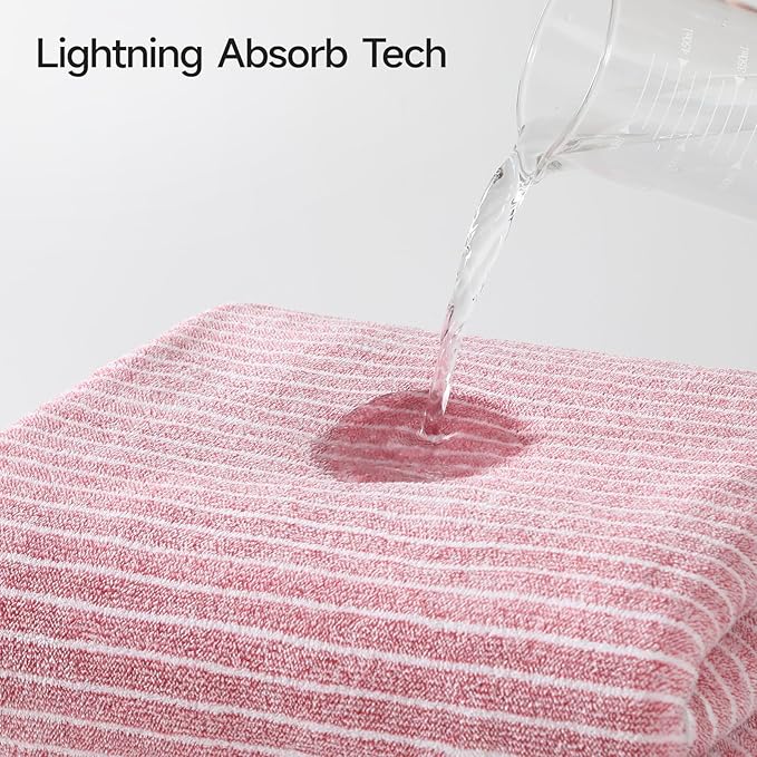 REDKISS Ultra Soft Bath Towels Set of 6 Large 35"x70" | 100% Microfiber - Image 4