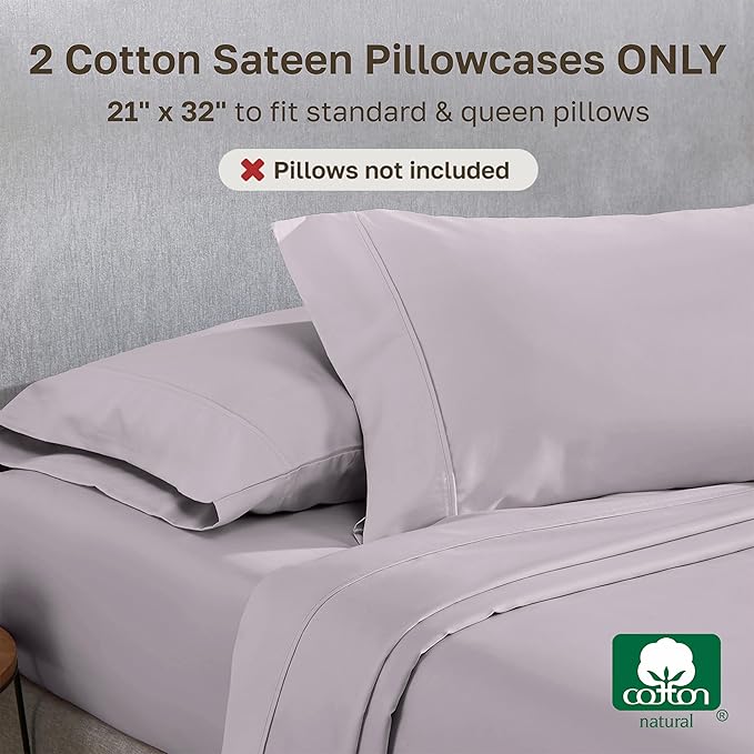 California Design Den Standard Queen Size Pillowcase Set - Image 3