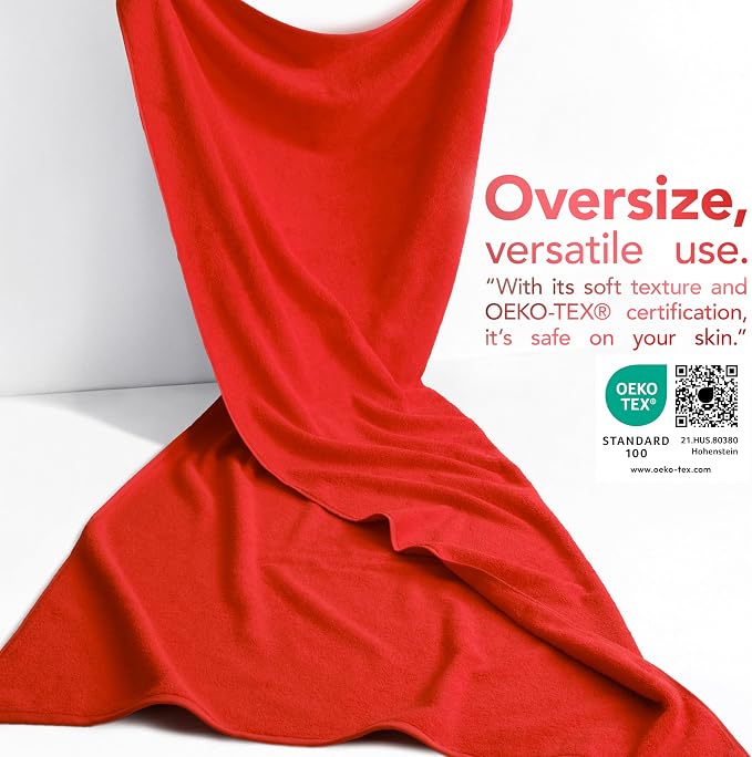 American Soft Linen 100% Cotton 600 GSM Turkish 40x80 Oversized Bath Towel Sheet - Image 3