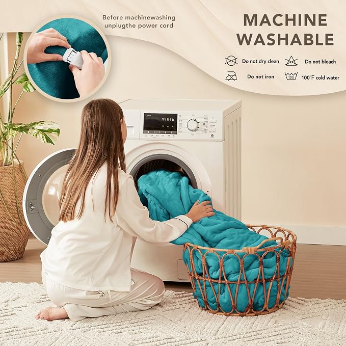 Homemate Electric Heated Blanket Queen Size - Image 7