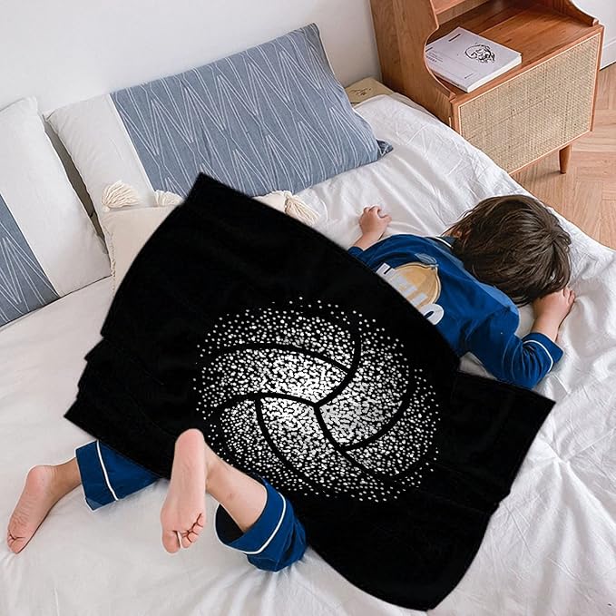 Volleyball Blanket Gift for Boy Girl, Volley Ball Sport Throw Lightweight Super - Image 7