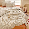mixinni Boho Floral Girls Duvet Cover Set Twin XL Size Soft Cotton Comforter by mixinni
