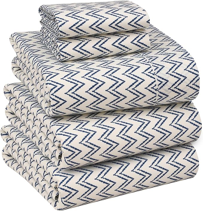RUVANTI 100% Cotton Sheets – Split King Size Percale Bedding, Cooling & by Ruvanti