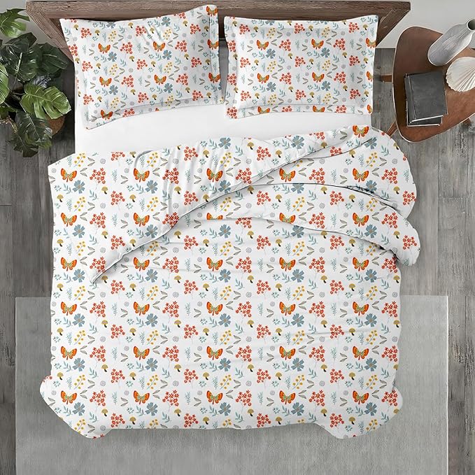 Kotton Culture 3 Pc Queen Size Duvet Cover Set- 100% Egyptian Cotton Sateen 600 by KottonCulture
