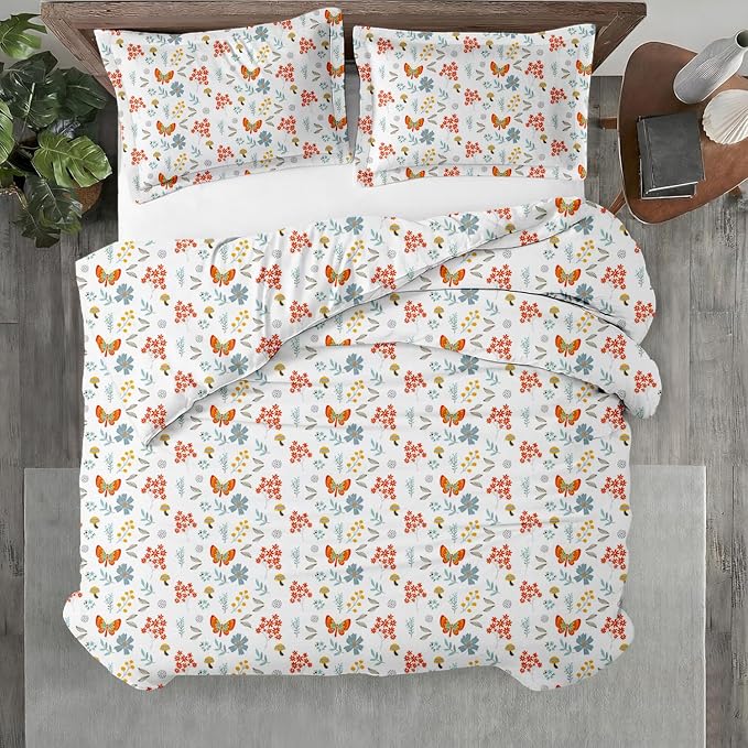 Kotton Culture 1 Pc Queen Size Duvet Cover Only -100% Egyptian Cotton 600 by KottonCulture