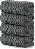 REDKISS 4 Pack Charcoal Gray Microfiber Bath Towels by REDKISSOnline