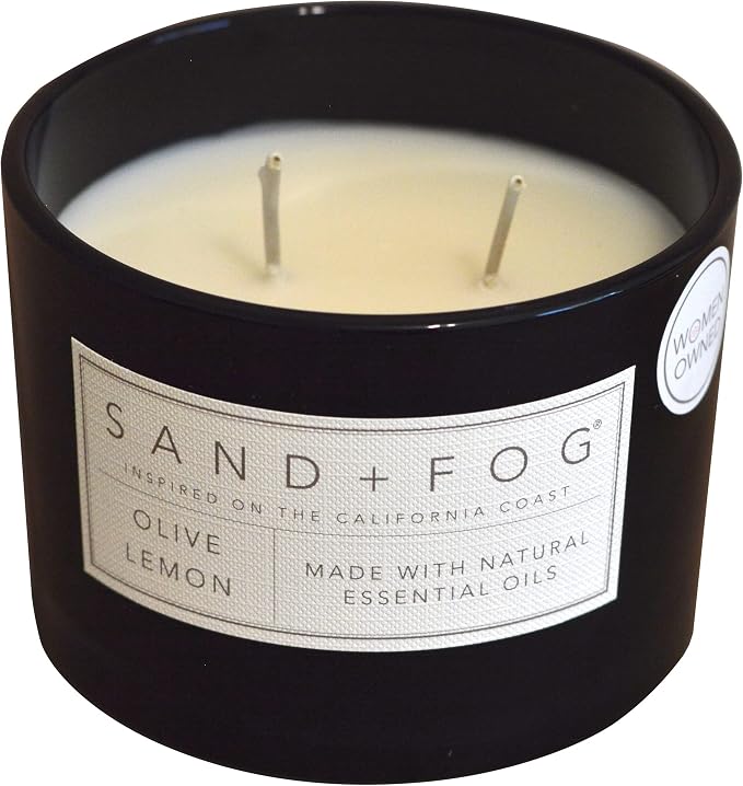 Sand + Fog Scented Candle – Olive Lemon – Additional Scents and Sizes – 100% - Image 2