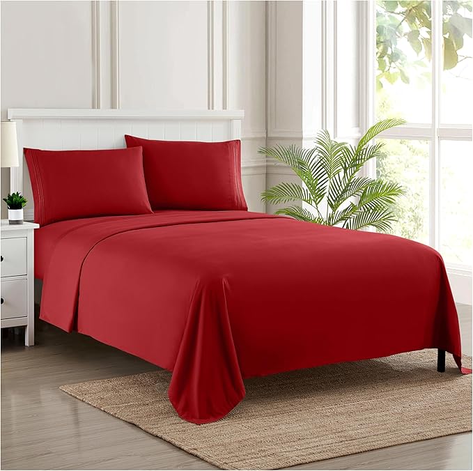 Twin Sheets - Breathable Luxury Sheets - 1800 Supreme Collection Extra Soft by SweetHomeCollection