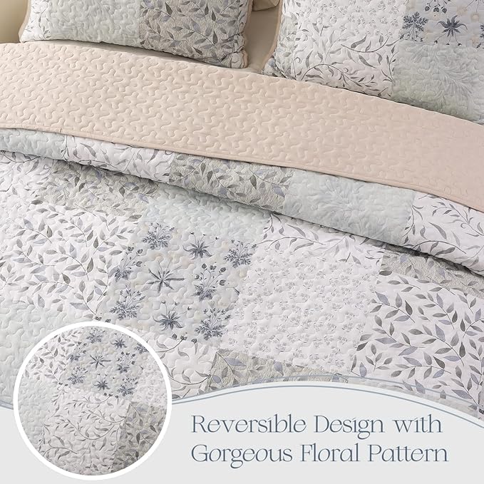 Exclusivo Mezcla Reversible Boho Quilts Twin Size - Image 3