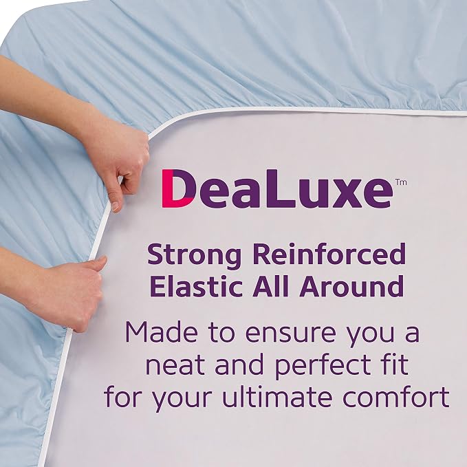 DeaLuxe Deep Pocket Twin Fitted Sheet – 17” - Image 4