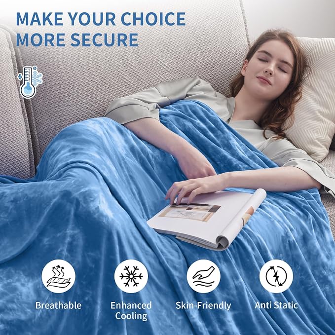 Guohaoi Cooling Throw Blanket for Hot Sleepers, Decortive Tie Dye, Arc-Chill - Image 4