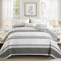 DJY Striped Quilt Set Queen Size by HOME