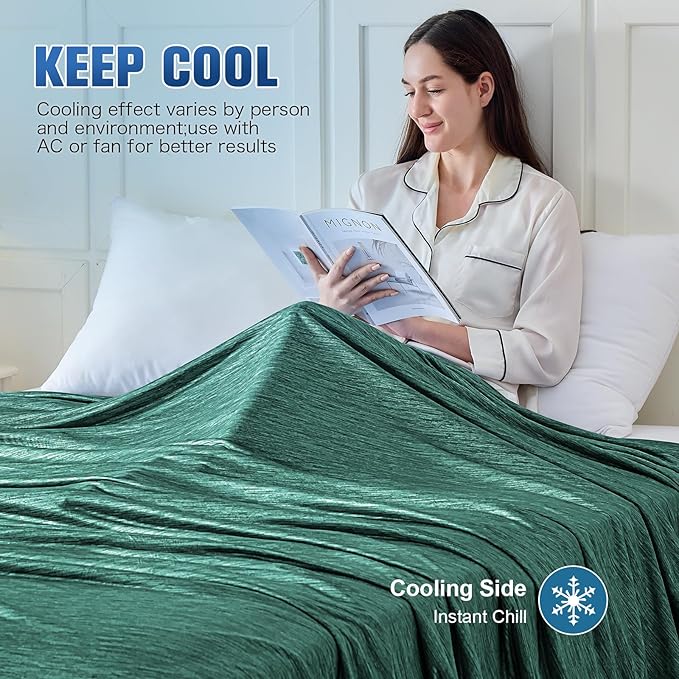 KMUSET Cooling Blanket Twin XL, Double Sided Summer Cooling Blankets - Image 5