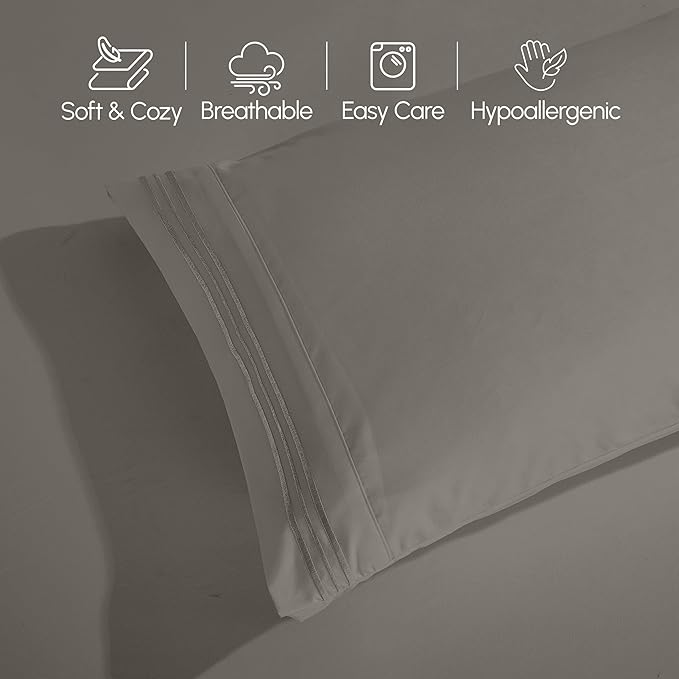 Elegant Comfort Luxurious 1500 Premium Hotel Quality Microfiber 4-Piece Sheet - Image 8