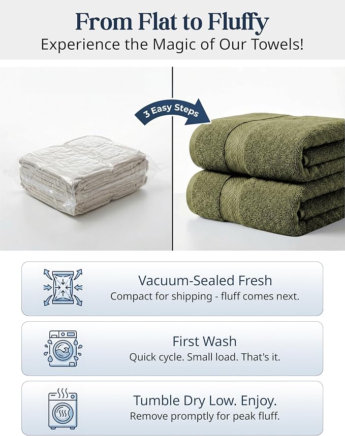 LANE LINEN Cotton Towels for Bathroom - Image 4