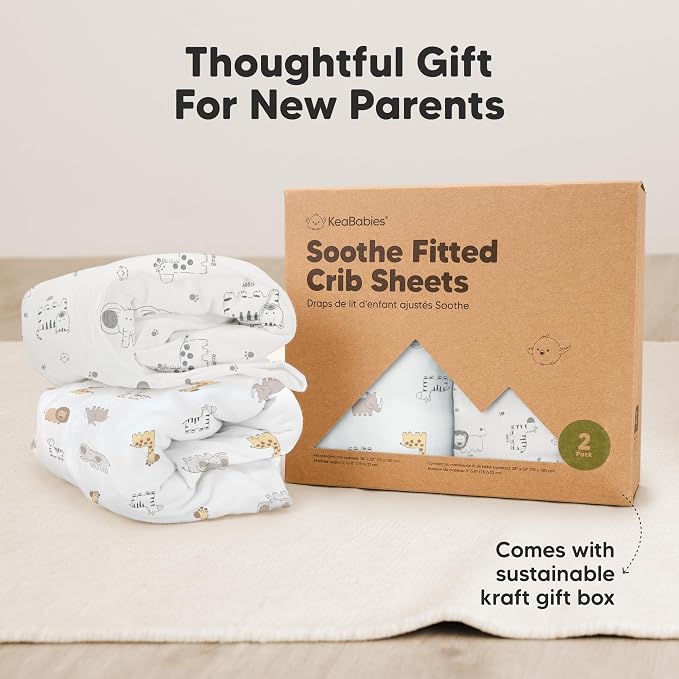 KeaBabies 2-Pack Organic Crib Sheets - Image 9