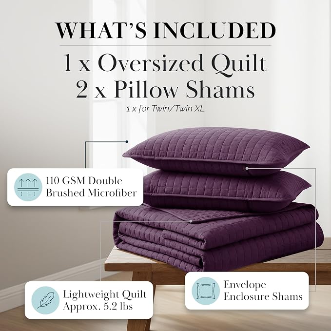 Southshore Fine Living, Inc. Twin XL Comforter Quilt Set, Dorm Bedding - Image 2