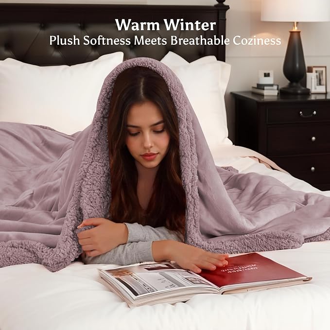 Electric Heated Blanket Throw Size 50" x 60" - Image 2