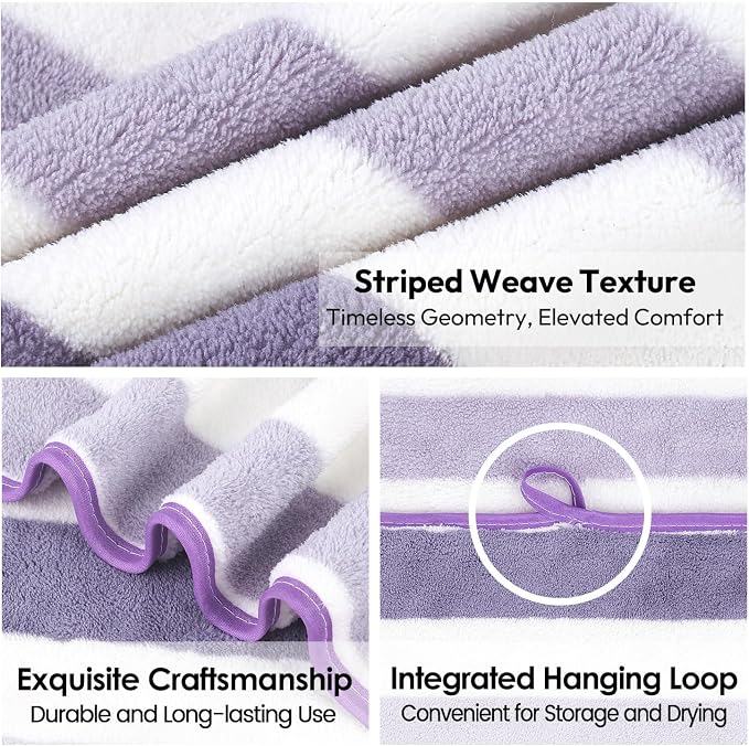 JML Microfiber Bath Towels, Bath Towel 2 Pack 30" x 60", Super Absorbent and - Image 3