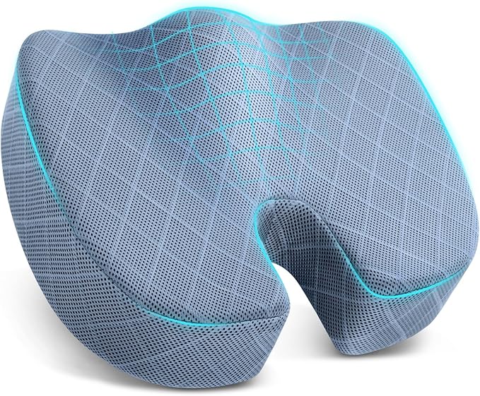 TushGuard Office/Car Seat Cushion, Non-Slip Sciatica & Back Coccyx Tailbone by TushGuardSeatCushonsPillows