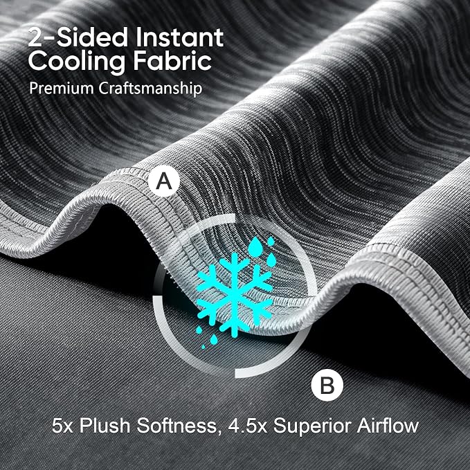 KMUSET Cooling Blanket Full Size（80"x90", Double Sided Summer Cooling Blankets - Image 3