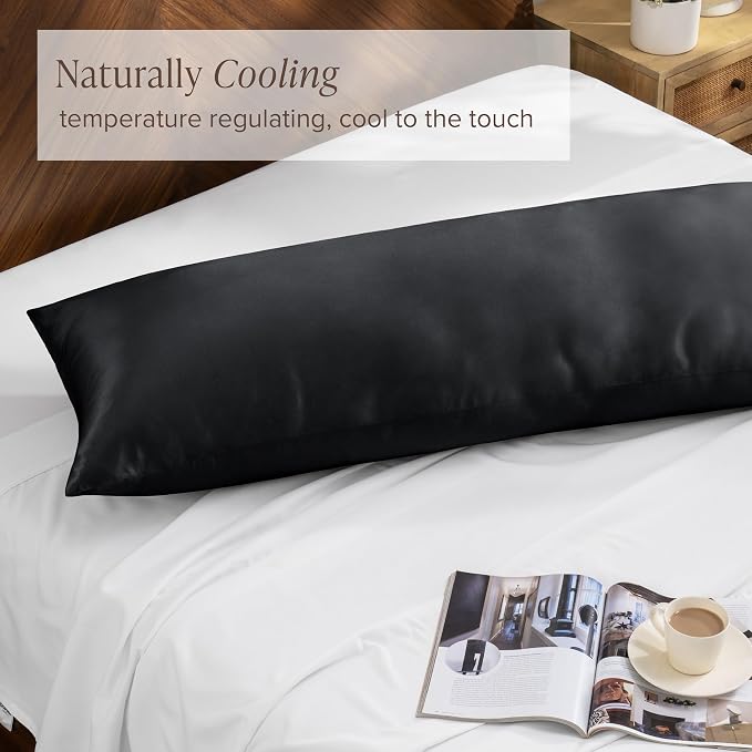 Bare Home 100% Rayon Made from Bamboo Luxury Body Size Cooling Pillowcase - Image 3