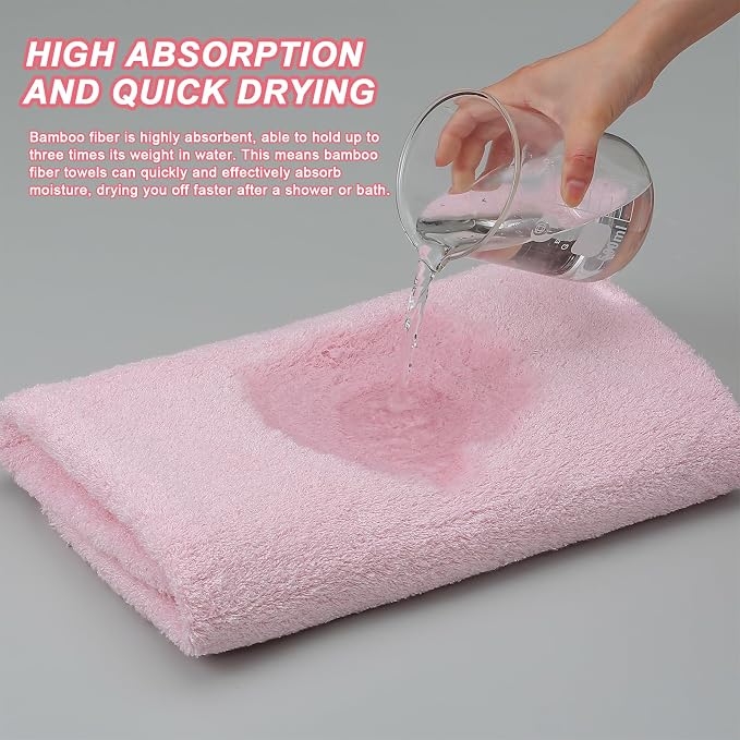 Aibaser Bath Towels, 27x54inch - Image 4