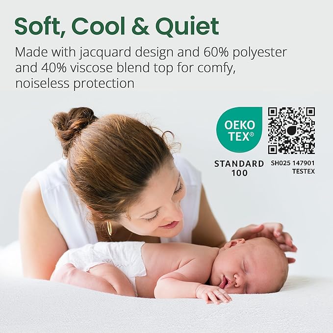SafeRest Sleepure Waterproof Mattress Protector Crib Size - Image 5