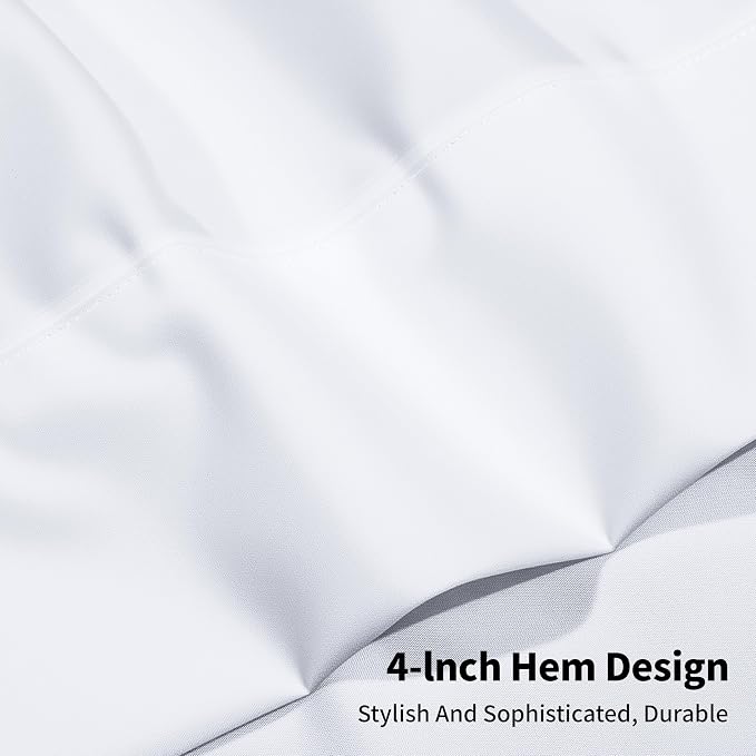 HBHLFZ King Flat Sheets Only 2 Pack - Image 4