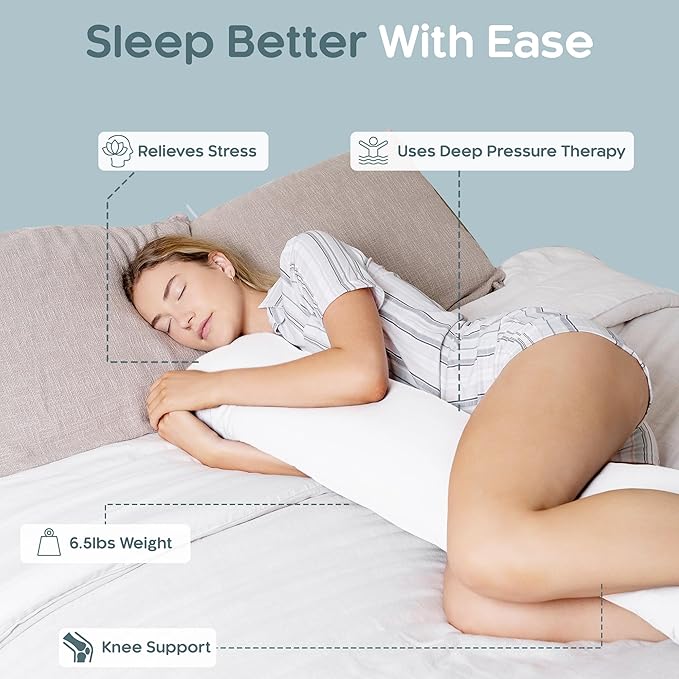 SleepCloud Weighted Body Pillow 6.5lbs - Image 2