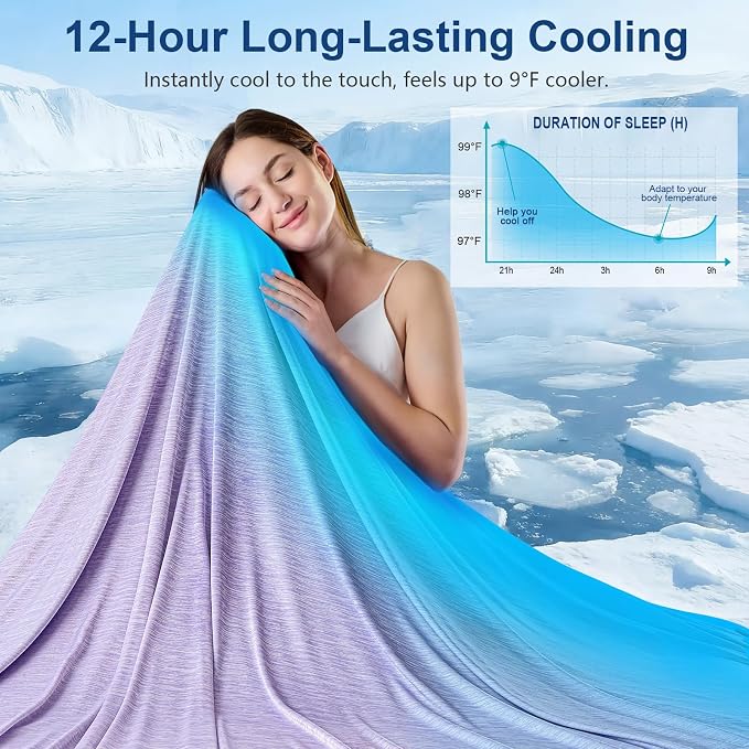 KMUSET Cooling Blanket King Size, Double Sided Summer Cooling Blankets - Image 2