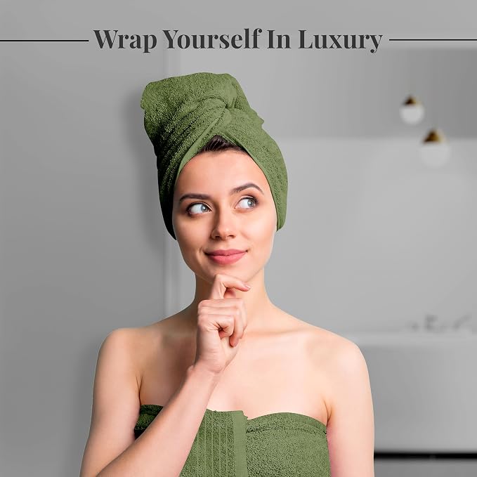 Tens Towels Pack of 8 Towels Set, 2 Extra Large Bath, 2 Hand, 4 Washcloths - Image 3