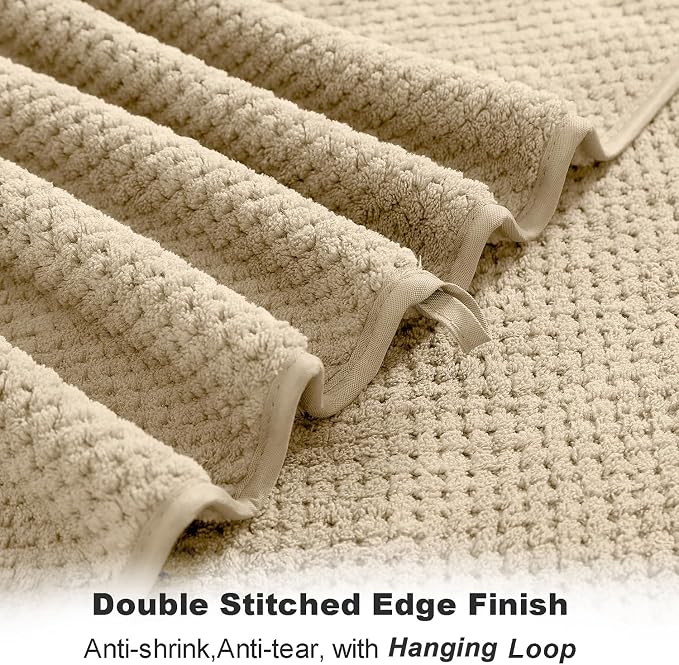 8-Piece Bath Towel Set, 2 Extra Large Bath Towel Sheets, 2 Hand Towels and 4 - Image 4