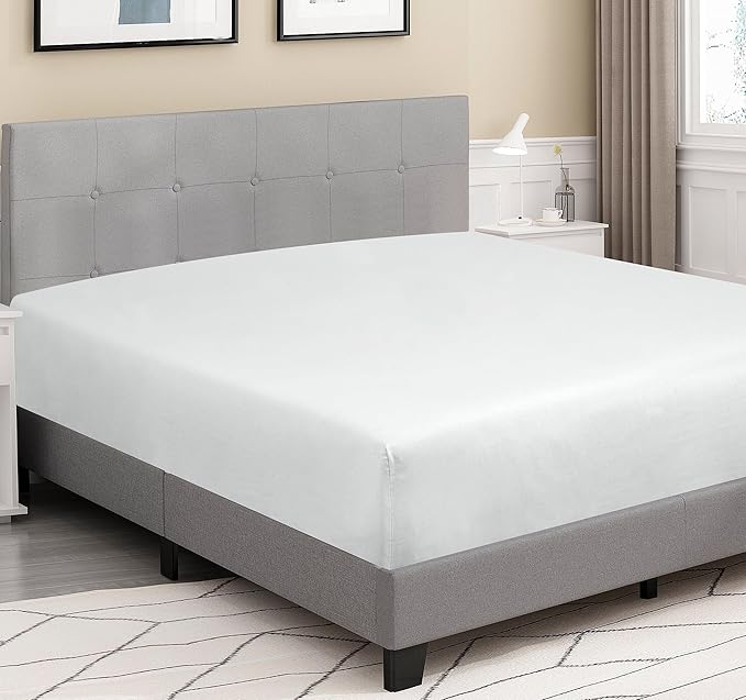 ROYALE LINENS 300 Thread Count 100% Long Staple Combed Cotton Fitted Sheet Full - Image 4