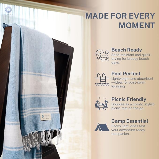 Cotton Turkish Beach Towel - Image 4