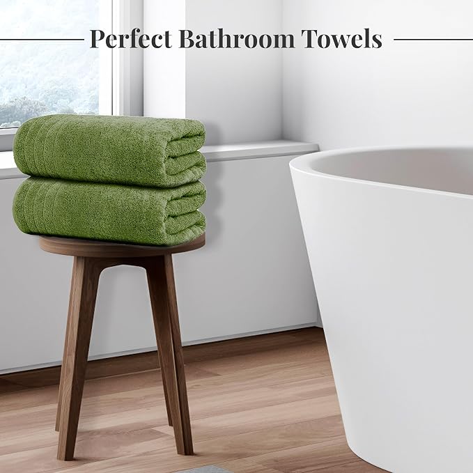 Tens Towels Pack of 8 Towels Set, 2 Extra Large Bath, 2 Hand, 4 Washcloths - Image 2