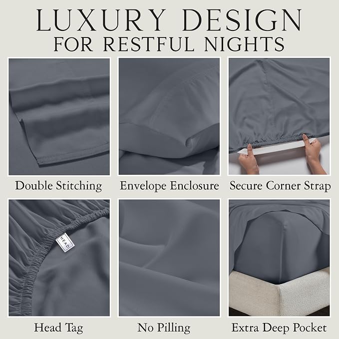 Karissa Mae Cooling Bamboo Viscose King Size Pillowcase Set | 100% FSC - Image 3