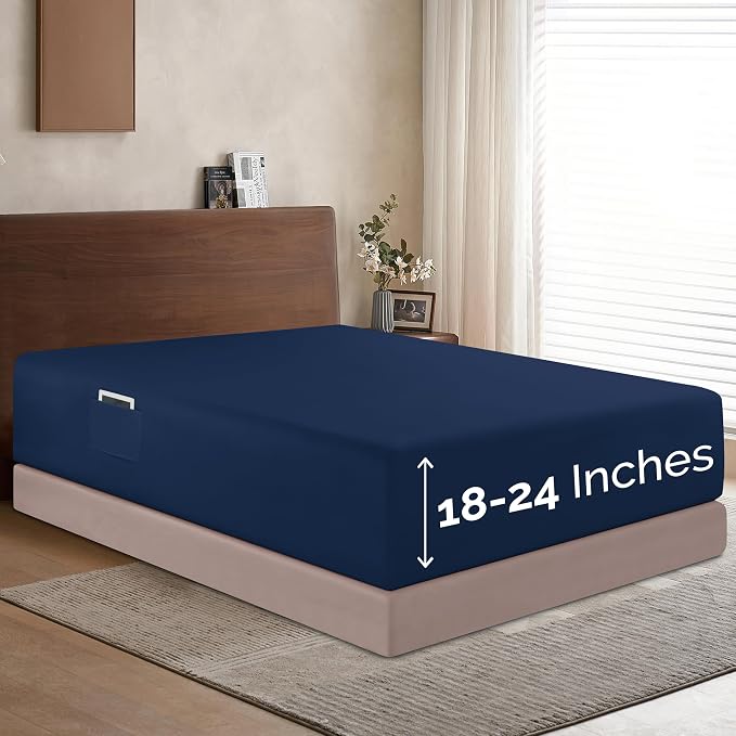 Elegant Comfort 1500 Premium Hotel Quality 18-24 Inches Deep-Extra Deep Pocket by ELEGANTCOMFORT