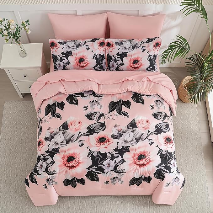 Yogeneg Queen Comforter Set 7 Piece Bed in a Bag, Soft Microfiber Comforter - Image 3