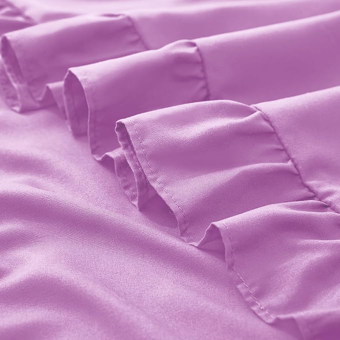 KKJIAF Ruffle Pillow Cases Standard Size Set of 2, Ruffled Pillow Covers - Image 6