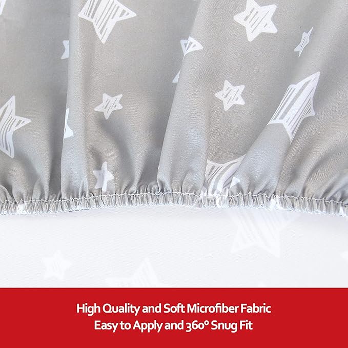 Crib Sheets for Boys or Girls 2 Pack, Fitted Crib Sheet for Standard Size Crib - Image 3