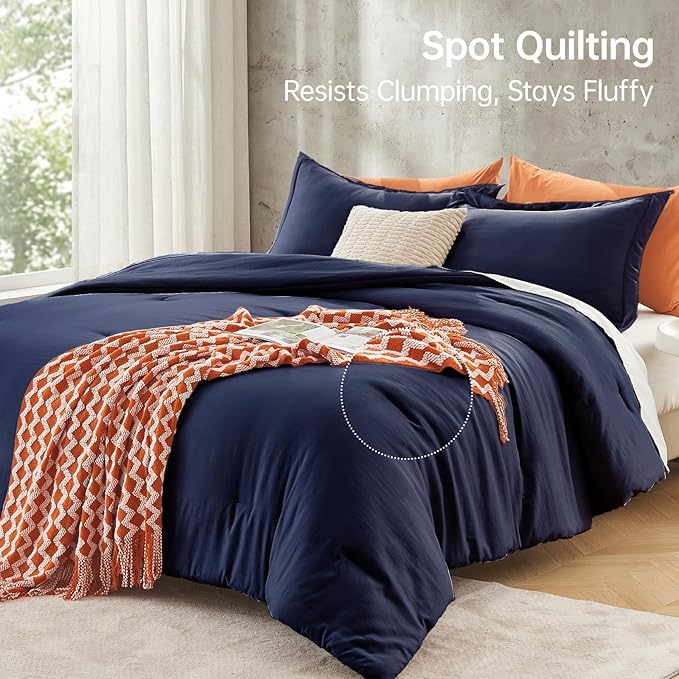 MUXHOMO California King Comforter Set, All Season Ultra Soft Down Alternative - Image 5