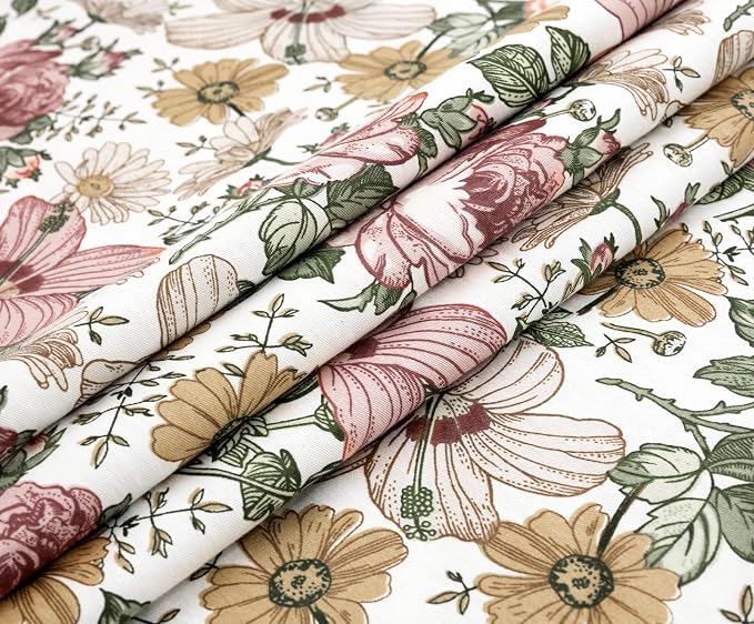 SLEEPBELLA Duvet Cover King, 600 Thread Count Cotton Pink & Yellow & Beige - Image 5