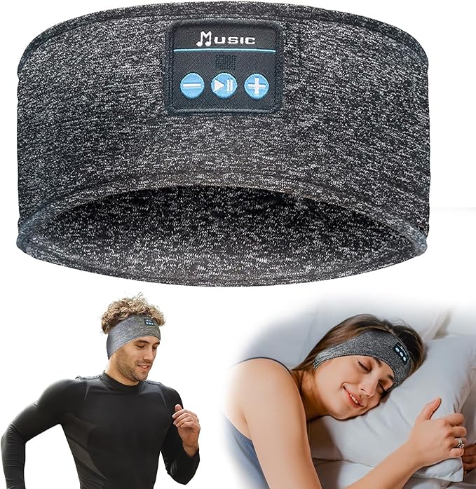 Bluetooth Headphones, Sleep Headphones Headband Wireless by SANNWEEN
