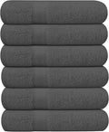 KAHAF COLLECTION 6 Pack Bath Towels Set 100% Ring Spun Cotton, Lightweight by KAHAF+COLLECTION