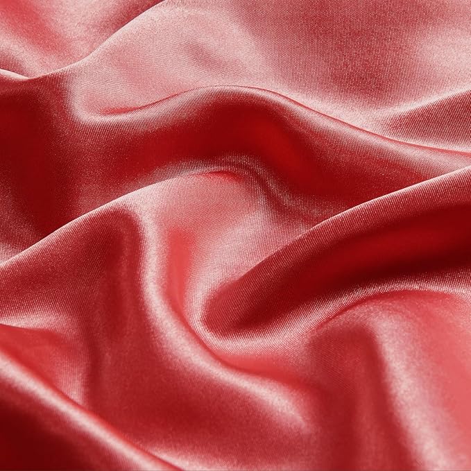 BEDELITE Satin Body Pillow Cover 2 Pack, Super Soft and Cooling Body Pillow - Image 4