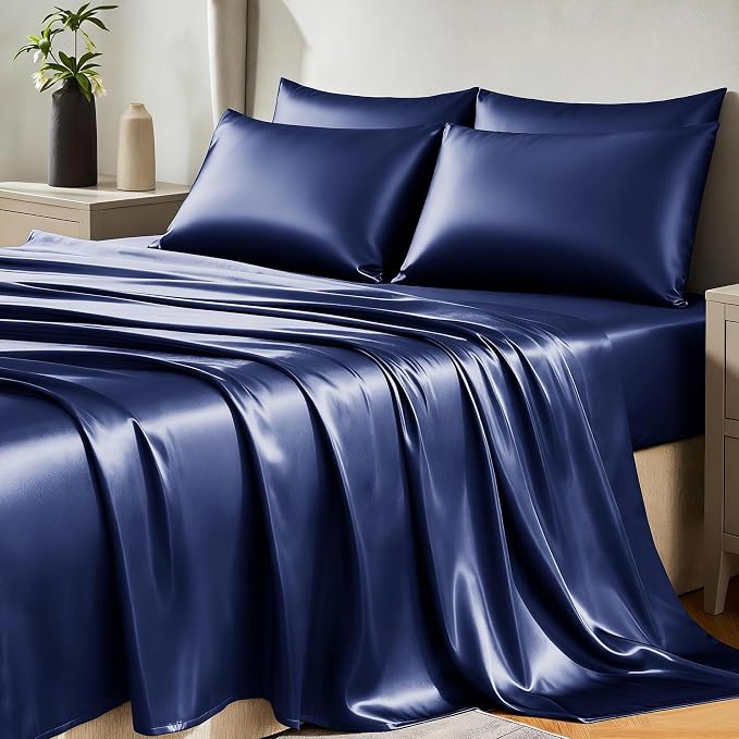 CozyLux Satin Sheets Full Size Sheets by CozyLux