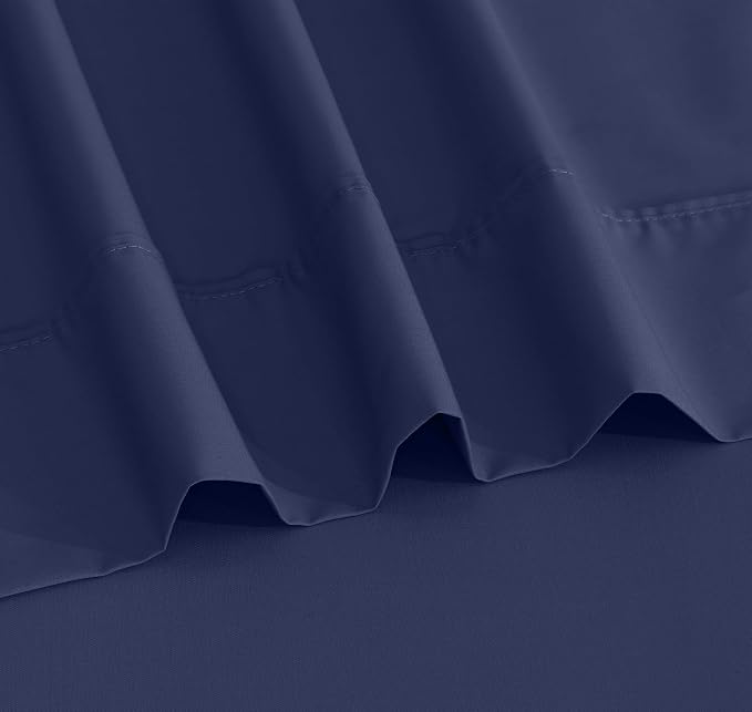 RUVANTI 100% Cotton Sheets – Split King Size Percale Bedding, Cooling & - Image 4