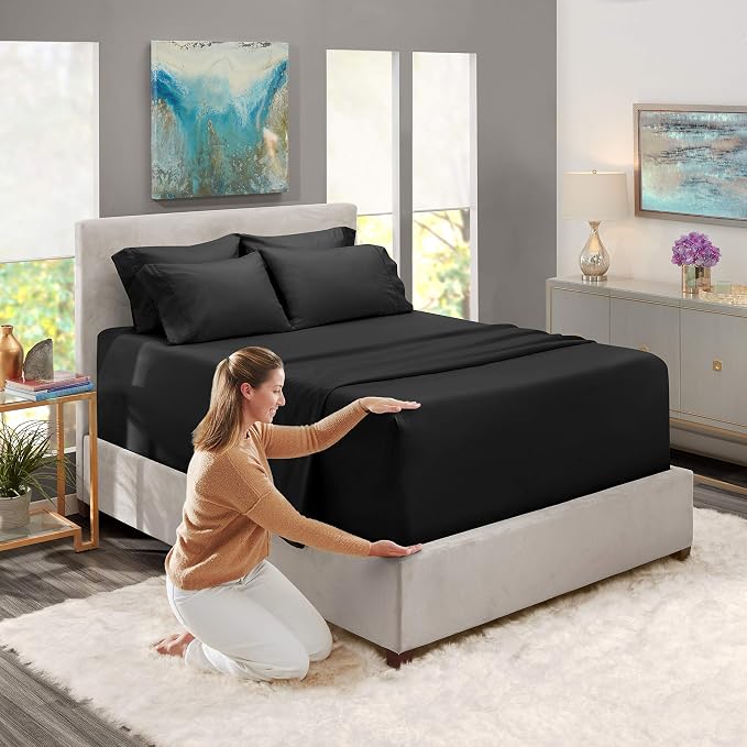 Hearth & Harbor Extra Deep Pocket Queen Sheets Sets - Image 3