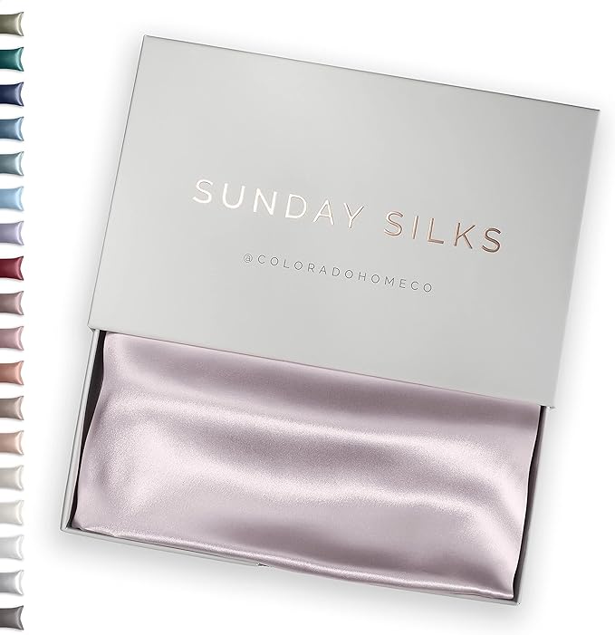 SUNDAYSILKS™ Premium Silk Pillow Cases | 100% Mulberry Silk Pillowcase by ColoradoHomeCo